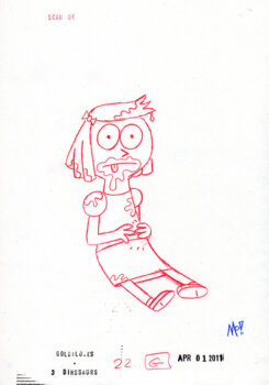 Soon Goldilocks Was Stuffed sketch