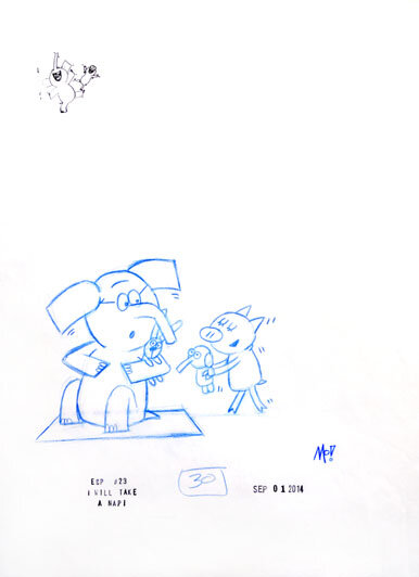 I Like to Take a Nap With My Special Buddy Sketch