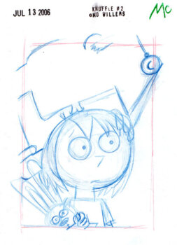 Just As Daddy Kissed her Goodbye sketch