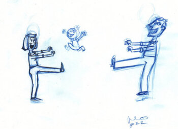 Mommy and Daddy Robots From the Planet Snurp sketch