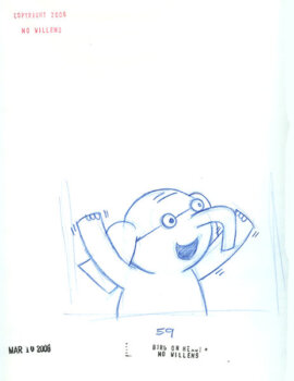 Thank You, Piggie sketch