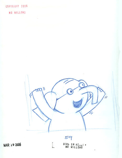 Thank You, Piggie sketch