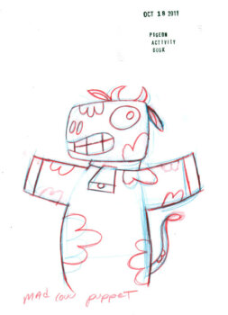 Cow Puppet Sketch