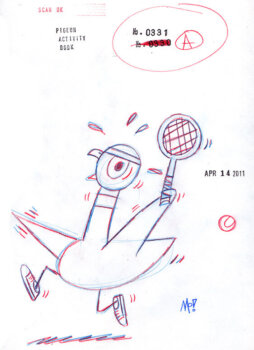 Pigeon Tennis Sketch