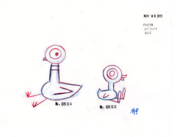 Pigeon and Duckling Sketch I