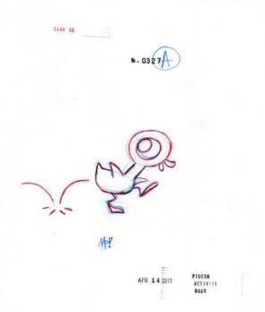 While the Pigeon is Sleeping Sketch