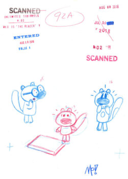 Shocked Squirrel Sketch
