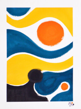 Liquid Strata Series (Orange)