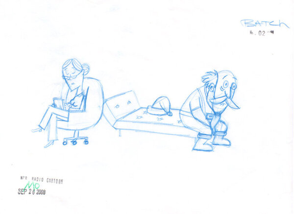 Santa Couch Sketch