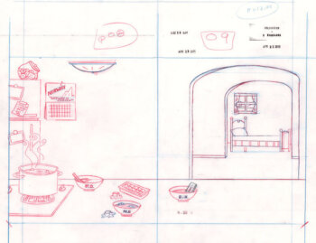 Cooked Delicious Chocolate Pudding Sketch