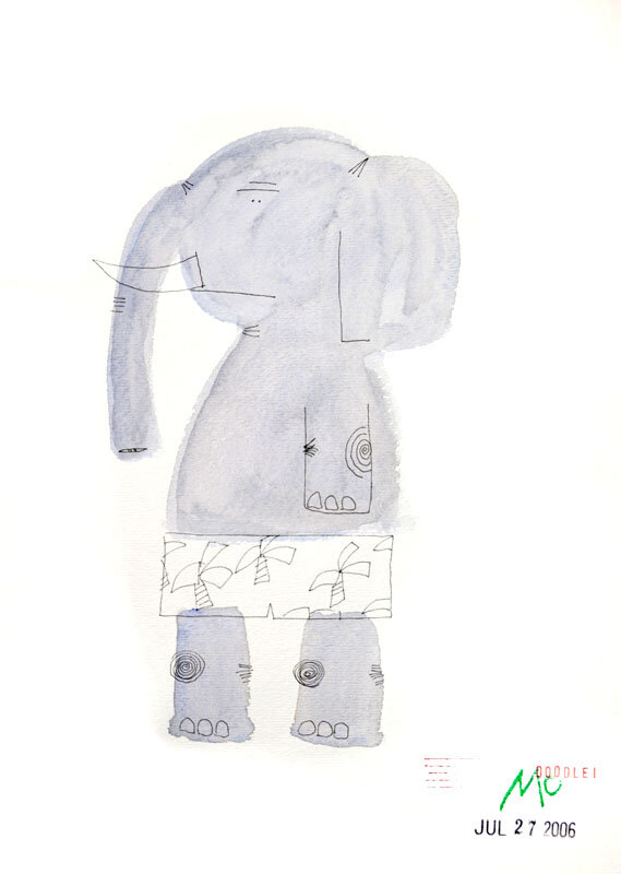 Elephant in Underwear
