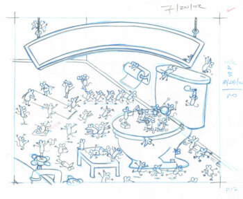 Into the Bathroom! Sketch (Right)
